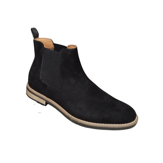 Zapato botín Gamuza Negro