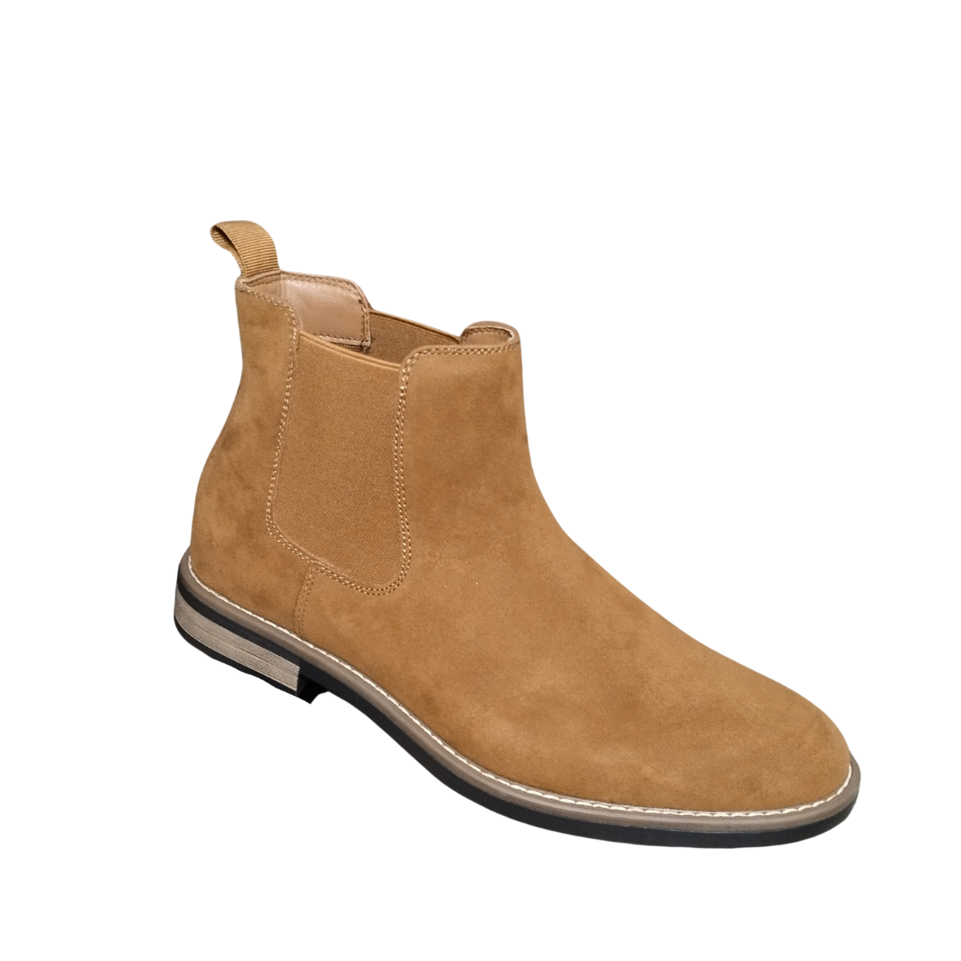 Zapato botín para hombres Camel