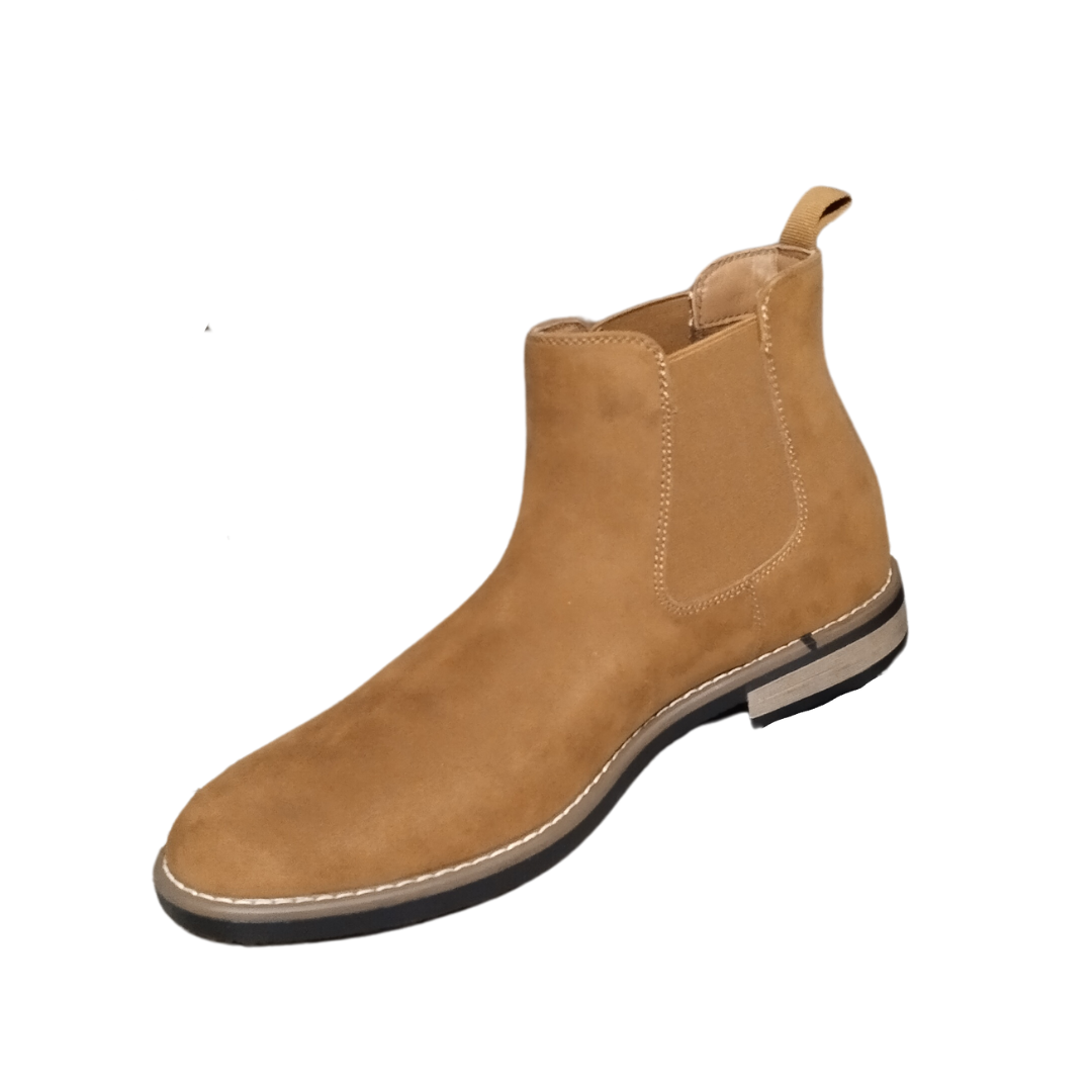 Zapato botín para hombres Camel
