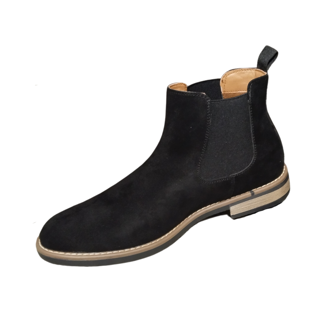 Zapato botín Gamuza Negro