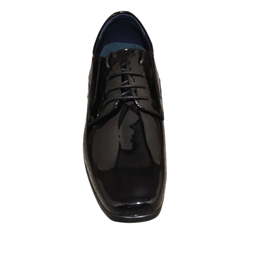 Zapato de Charol con Cordón Negro
