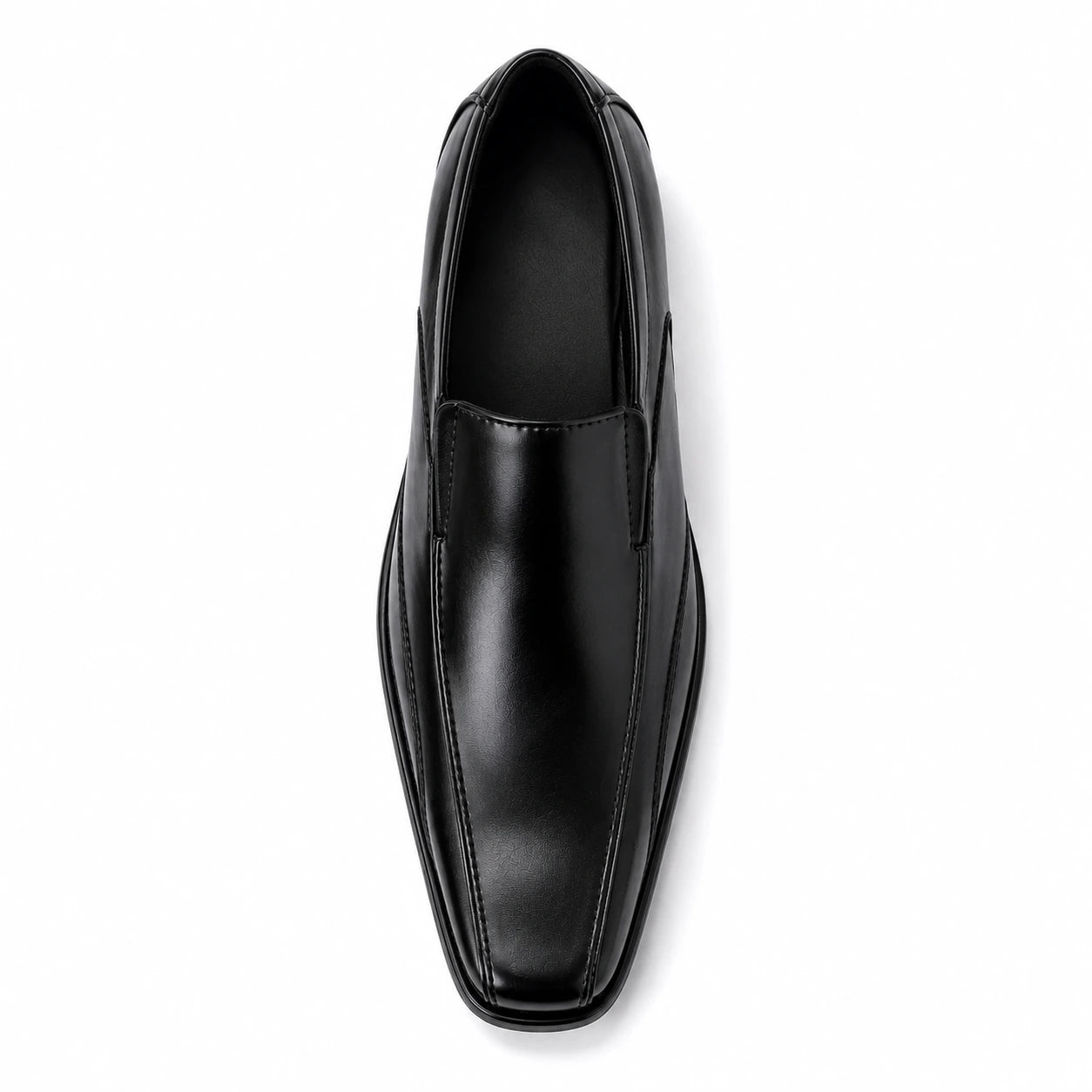 Zapato formal negro sin cordones - vista superior